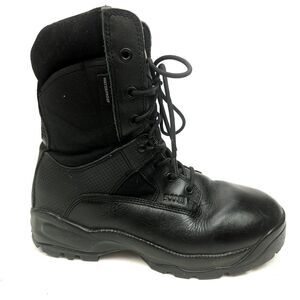 511 Tactical Boots ATAC 8" Storm Military Black Side Zip Men's Size 10.5
